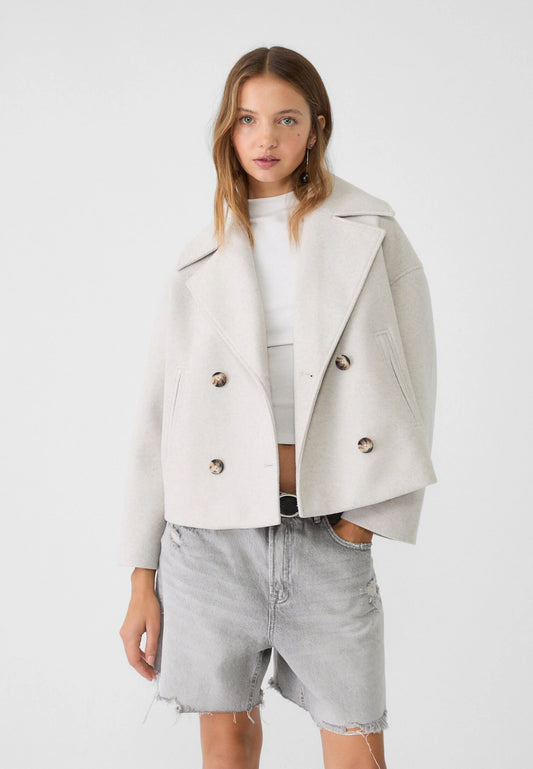 Damenjacke  Polyester Doppelbrust-Stil